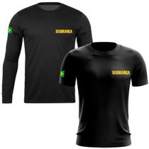 Kit Camiseta Manga Longa e Manga Curta Segurança - Dry Fit