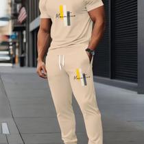 Kit Camiseta MaximTime Masculina Calça Moletom Conjunto Estilo Urbano Streetwear
