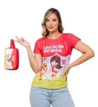 Kit Camiseta + Necessaire Educação Infantil Professora - Lelê jalecos