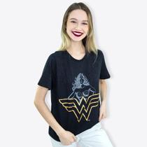Kit Camiseta Necessaire Mulher Maravilha Logo DC Comics
