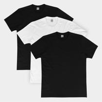 Kit Camiseta Nicoboco Slim Fit Duo Com 3 Masculina Kit Camiseta Nicoboco Slim Fit Duo Com 3 Masculina