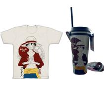 Kit Camiseta One Piece e Copo Cnd c/ Fita One Piece