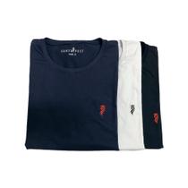 Kit Camiseta P - azul marinho/branca/preta