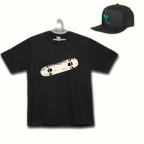 Kit Camiseta Plus Size Skate com Boné Ad Verde TropiCaos