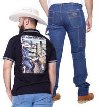 Kit Camiseta Polo Muladeiros + Calça Carpinteira Masculina