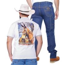 Kit Camiseta Polo Muladeiros + Calça Carpinteira Masculina