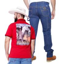 Kit Camiseta Polo Muladeiros + Calça Carpinteira Masculina Kit Camiseta Polo Muladeiros + Calça Carpinteira Masculina