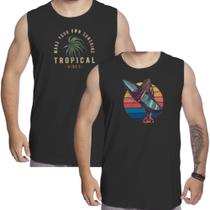 Kit Camiseta Preta Sem Manga Praia Surf Regata