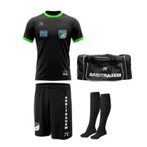 Kit Camiseta Short Meiao Mala Arbitragem Futebol Arbitro Kit Camiseta Short Meiao Mala Arbitragem Futebol Arbitro