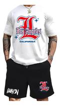 Kit Camiseta + Short Moletom Conjunto Luken California Los