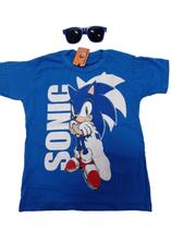 Kit Camiseta Sonic Com Relogio Digital E Oculos Escuro