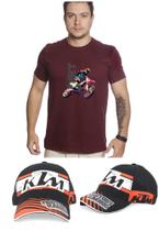 Kit camiseta t shirt moto + bone moto gp ref.rp01