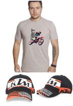 Kit camiseta t shirt moto + bone moto gp ref.rp01