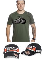 Kit camiseta t shirt moto + bone moto gp ref.rp0h03