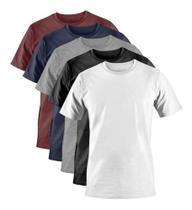 Kit Camisetas Básica C/ 5 Pças Masculina Camisa Premium Kit Camisetas Básica C/ 5 Pças Masculina Camisa Premium