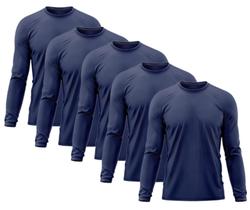 Kit Camisetas Dry fit, proteção uv - 5 unidades