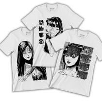 Kit Camisetas Junji Ito Tomie Uzumaki - T-shirt Unissex Anime Terror
