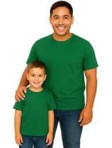 Kit Camisetas Manga Curta Tal Pai Tal Filho Básica Lisa