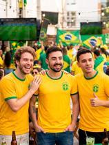 Kit Camisetas Masculina Dry Fit Micro Fibra Copa Brasil Amarela