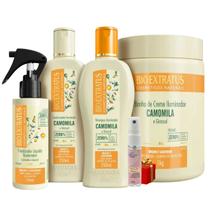 Kit Camomila 1 Shamp 1 Cond 250ml 1 Final 100ml 1 Banho 1kg Bio Extratus + Presente Lourre 15ml Kit Camomila 1 Shamp 1 Cond 250ml 1 Final 100ml 1 Banho 1kg Bio Extratus + Presente Lourre 15ml