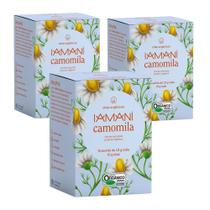 Kit Camomila Chá Orgânico Iamaní 3 caixas com 15 sachês em cada