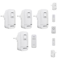 Kit Campainha Sem Fio Intelbras CIK 200 com 4 Pontos Internos Instalação Sem Fios