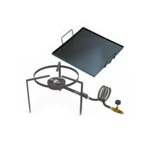 Kit Camping 1 - Fogareiro Fogão Redondo F1b3 30cm Simples + Chapa Bifeteira 32cm Progás Kit Camping 1 - Fogareiro Fogão Redondo F1b3 30cm Simples + Chapa Bifeteira 32cm Progás