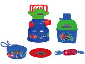 Kit Camping de Brinquedo PJ Masks - Fogareiro e Cantil 5 Peças Candide