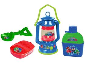 Kit Camping de Brinquedo PJ Masks Lampião e Cantil - 4 Peças Candide