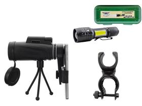 Kit Camping Premium: Luneta + Suporte Guidão Bike + Lanterna Kit Camping Premium: Luneta + Suporte Guidão Bike + Lanterna