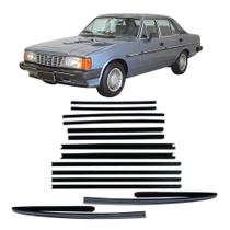 Kit Canaleta Pestana Borracha Vidro Opala 1985 À 90 4 Portas