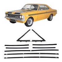 Kit Canaleta Pestana Quebra Vento Vidro Opala 2 Portas 64/84 Kit Canaleta Pestana Quebra Vento Vidro Opala 2 Portas 64/84