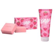 Kit Candy Land Bala Morango 1 Sabonete, 1 Hidratante Jequiti (novo) Kit Candy Land Bala Morango 1 Sabonete, 1 Hidratante Jequiti (novo)