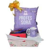 Kit Caneca Almofada 5 Canetas Pentel Presente P/ Professora