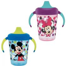 Kit Caneca Anti Vamento Mickey E Minnie 207Ml ( 6M+)