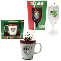 Kit Caneca Branca Porcelana 260Ml + Taça 330Ml Bebidas Força Kit Caneca Branca Porcelana 260Ml + Taça 330Ml Bebidas Força