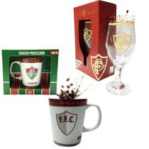 Kit Caneca Branca Porcelana 260Ml + Taça 330Ml Bebidas Força Kit Caneca Branca Porcelana 260Ml + Taça 330Ml Bebidas Força