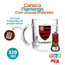 KIT CANECA C/ ABRIDOR 320ML - Flamengo - Mileno