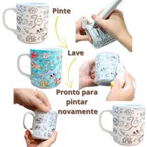 Kit Caneca Colorir estilo Bobbie Goods Pinta Repinta Kit Caneca Colorir estilo Bobbie Goods Pinta Repinta