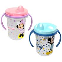 Kit Caneca com Alça Trio do Mickey Copo Treinamento Mickey e Minnie