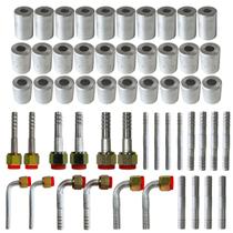 Kit Caneca Conexão Emenda 6mm 8mm 10mm Alumínio 54 Unidades Kit Caneca Conexão Emenda 6mm 8mm 10mm Alumínio 54 Unidades