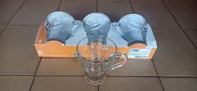 Kit caneca de vidro 280ml 3pçs