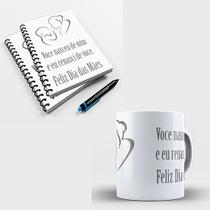 Kit Caneca e Caderno de Anotação Dia das Mães Mod. 05 Kit Caneca e Caderno de Anotação Dia das Mães Mod. 05