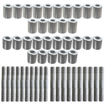 Kit Caneca E Emenda 8mm 10mm Alumínio 50 Unidades Kit Caneca E Emenda 8mm 10mm Alumínio 50 Unidades