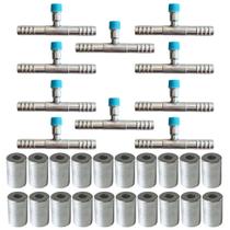 Kit Caneca E Emenda Com Ventil R134 10mm Alumínio 30 Unidades Kit Caneca E Emenda Com Ventil R134 10mm Alumínio 30 Unidades