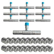 Kit Caneca E Emenda Com Ventil R134 12mm Alumínio 30 Unidades Kit Caneca E Emenda Com Ventil R134 12mm Alumínio 30 Unidades