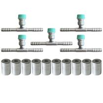 Kit Caneca E Emenda Com Ventil R134 6mm Alumínio 15 Unidades Kit Caneca E Emenda Com Ventil R134 6mm Alumínio 15 Unidades