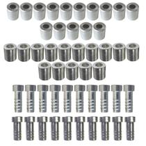 Kit Caneca E Salva Vida 10mm 12mm Alumínio 50 Peças