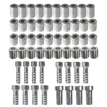 Kit Caneca E Salva Vida 6 8 10 12mm Alumínio 56 Unidades