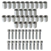 Kit Caneca E Salva Vida 6mm 8mm Alumínio 50 Unidades